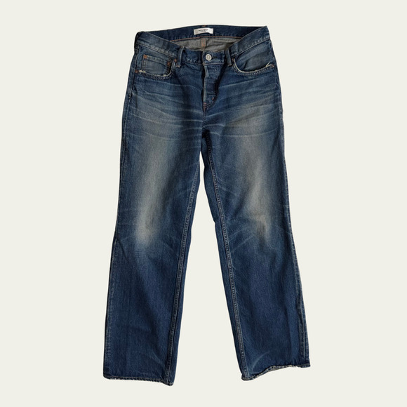 MOUSSY VINTAGE Minneola Low-Rise Straight Leg Whiskered Faded Denim JEANS sz 27 - Picture 6 of 7